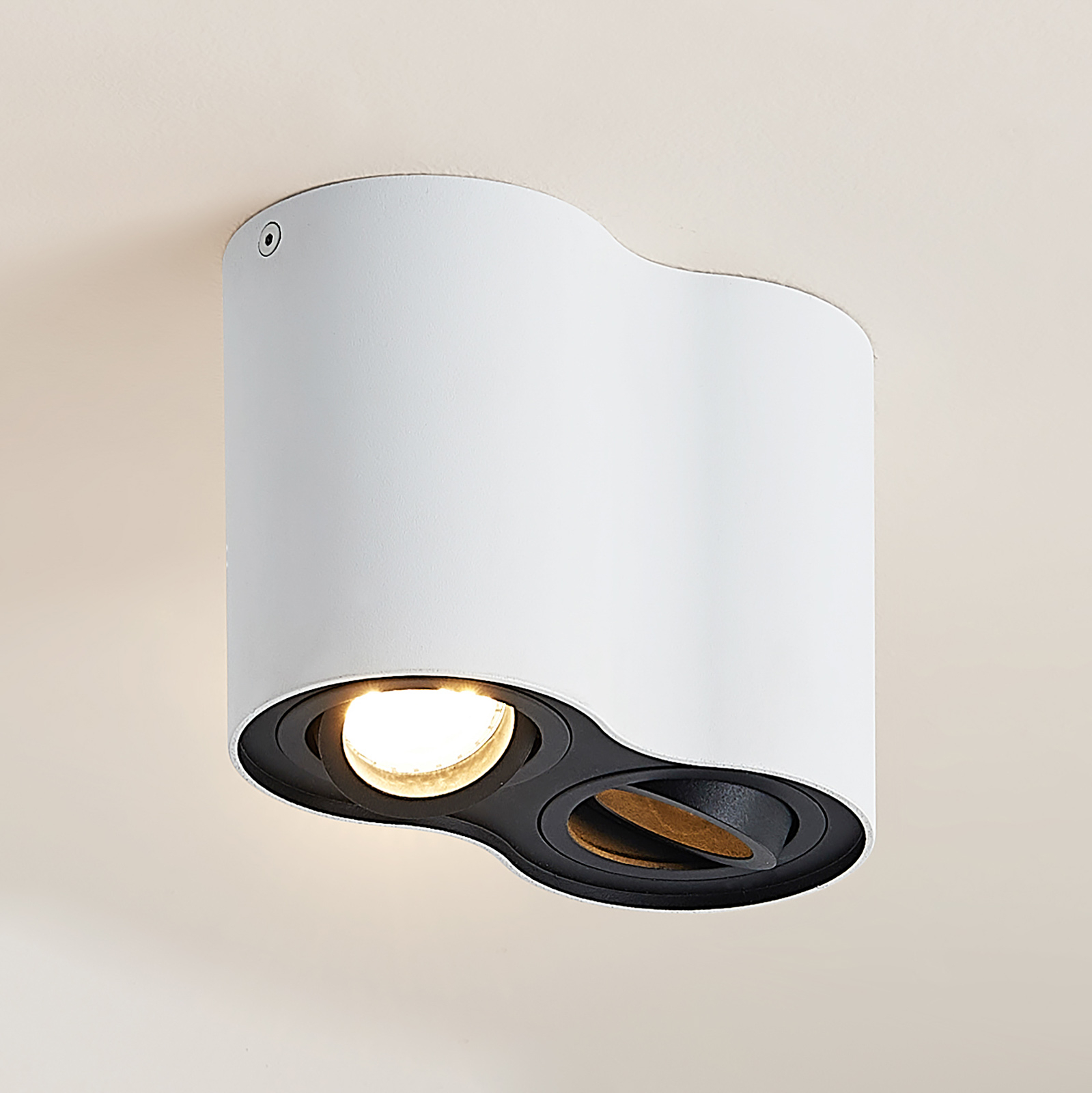 Arcchio Hermalina -kattovalaisin, pyöreä, 2-lamp.