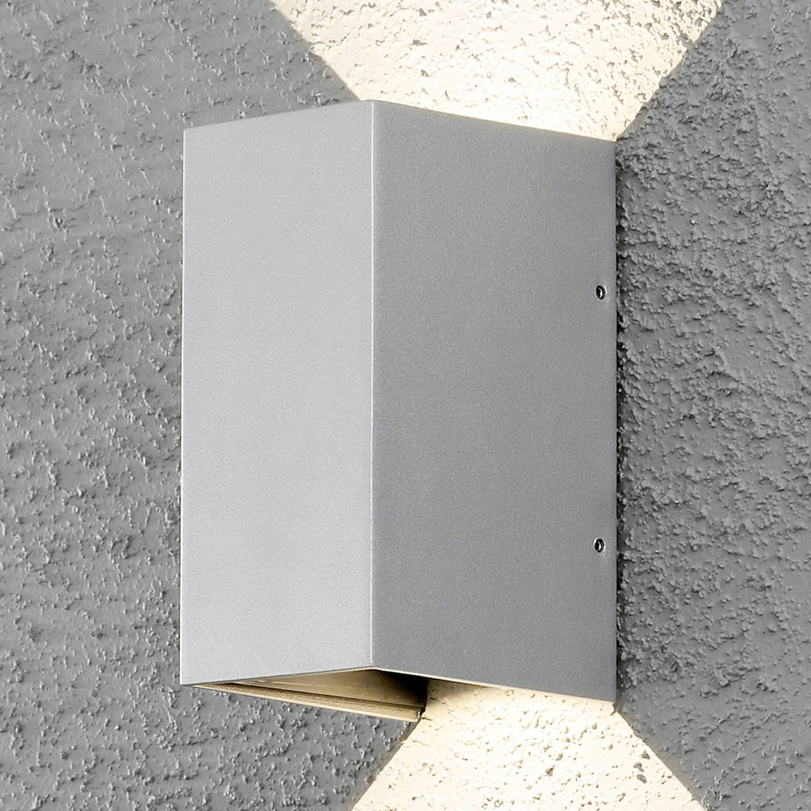 LED-ulkoseinävalaisin Cremona 8 cm harmaa