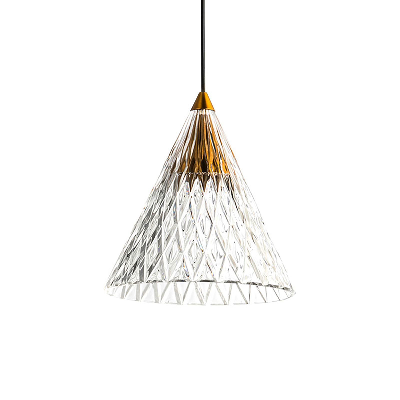 LEDS-C4 Veneto -LED-riippuvalo, kulta/kulta