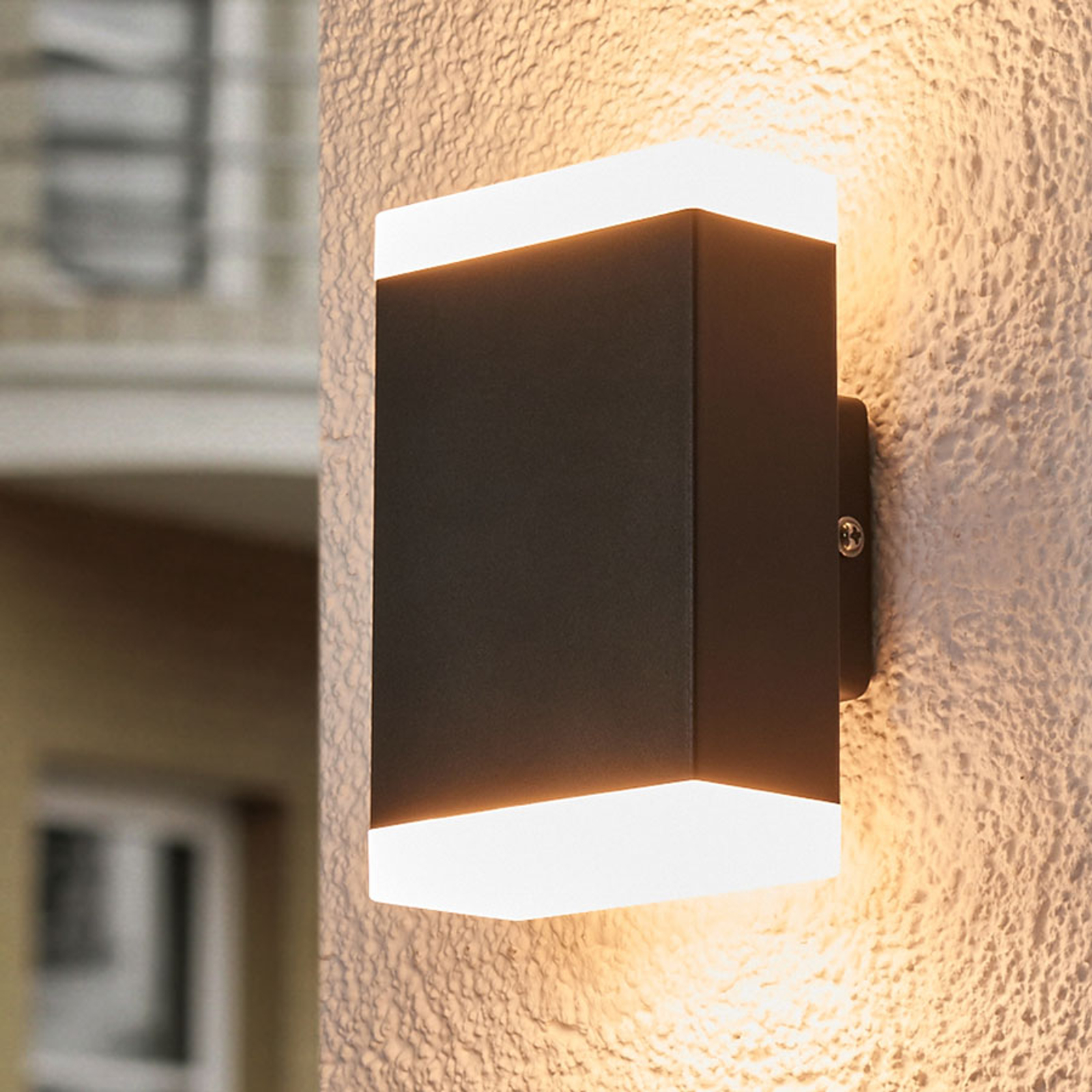 Ajaton LED-seinävalaisin Aya ulkokäyttöön, IP44
