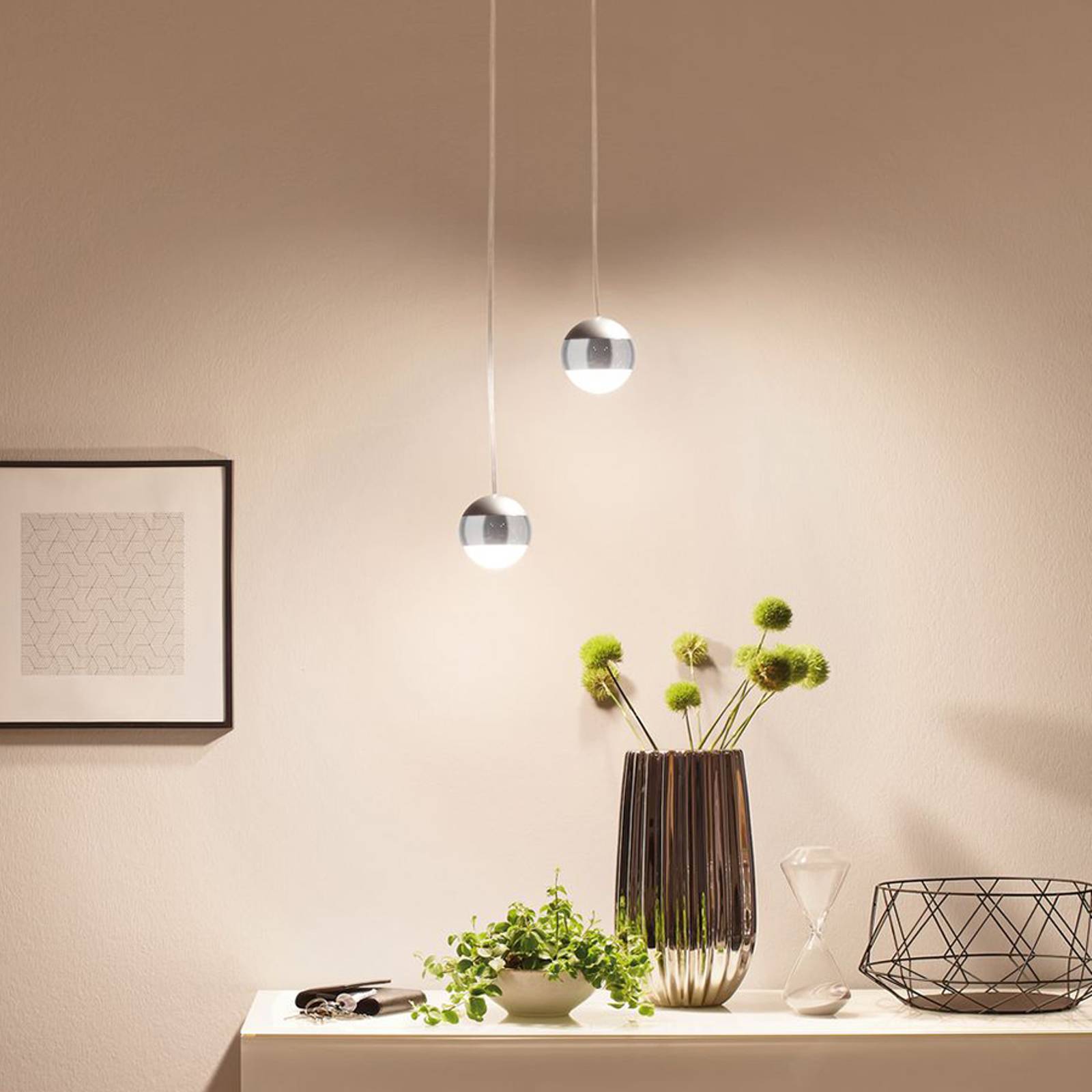 Paulmann URail Capsule II -LED-riippuvalo kromia