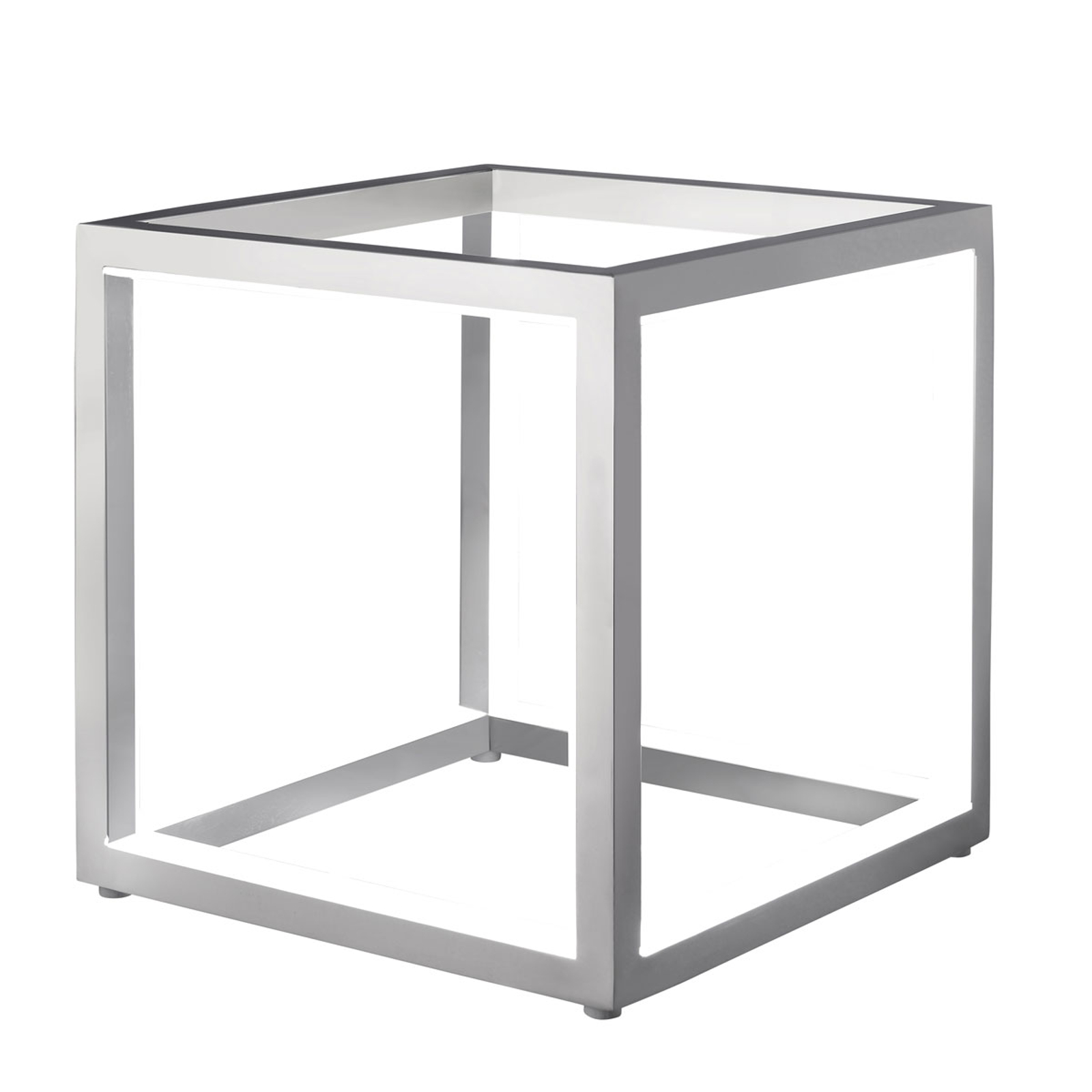 Delux - LED-pöytälamppu kuutiomuodossa alu 20cm