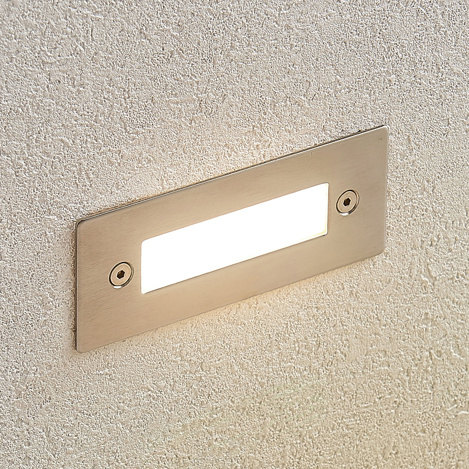 LED-seinäuppovalaisin Roni, terästä, 12 cm