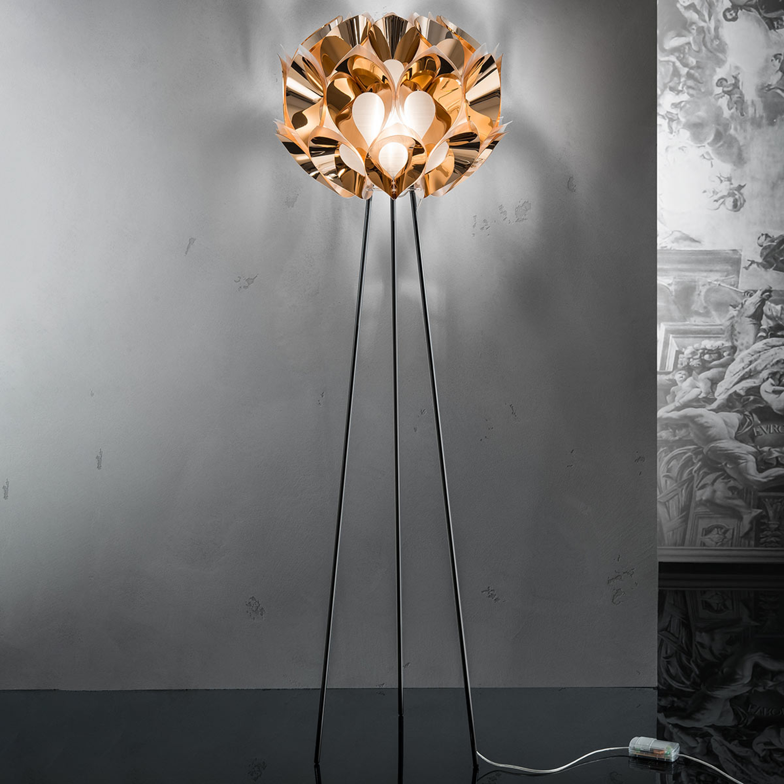 Flora - design-lattiavalaisin, kupari
