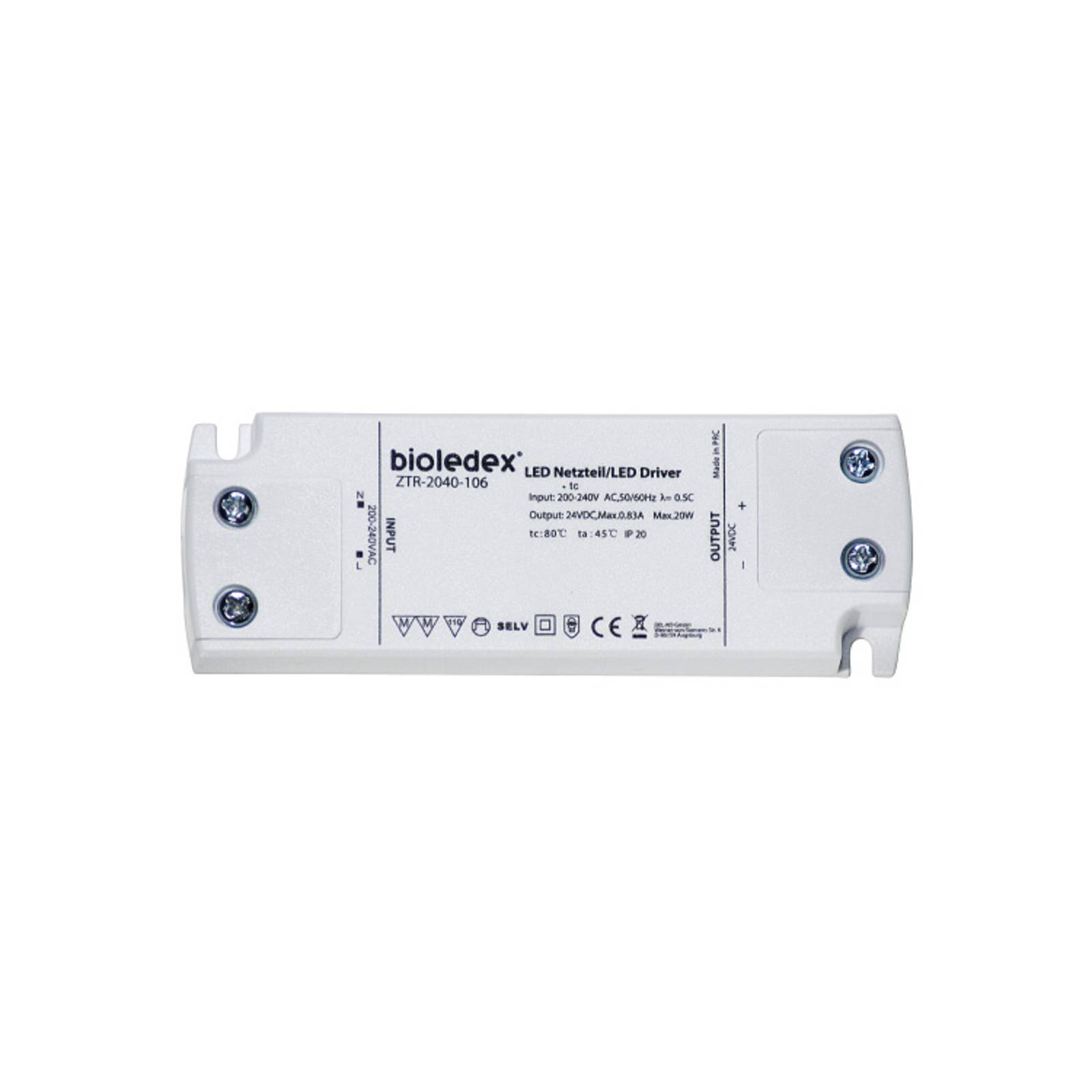 LED-virtalähde ZTR-2040-106 24V DC 20W