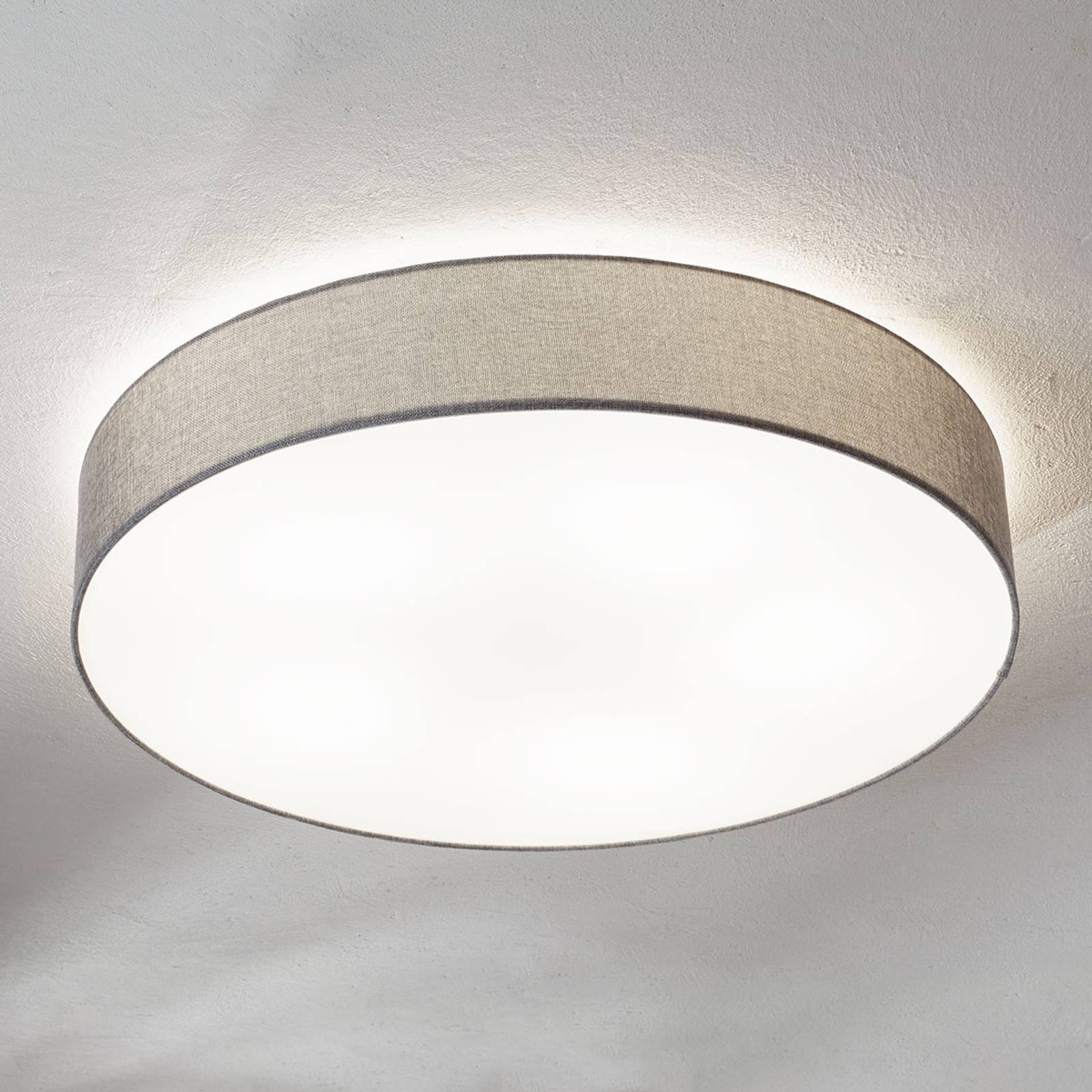 Harmaa Pasteri-kattovalaisin, pellavarj., 76 cm