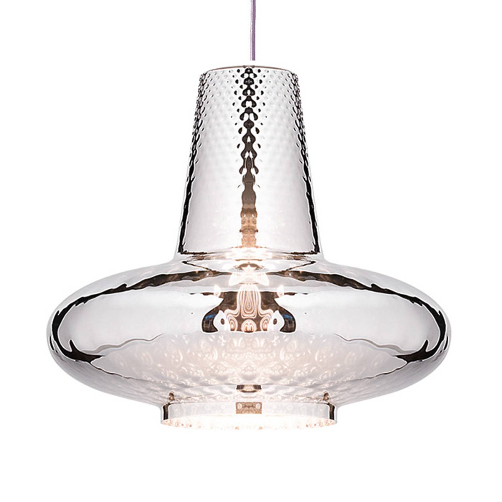 Riippuvalo Giulietta 130 cm metallinen hopea