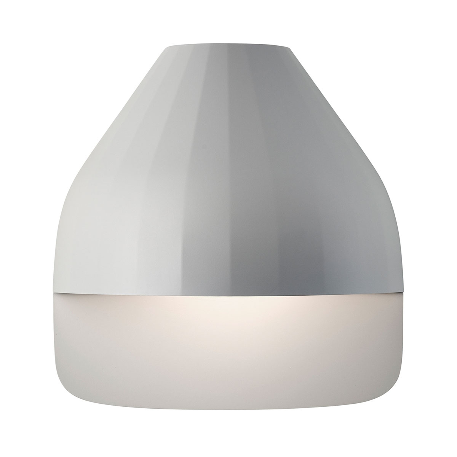 LE KLINT Facet Small -LED-seinävalo, vaaleanharmaa