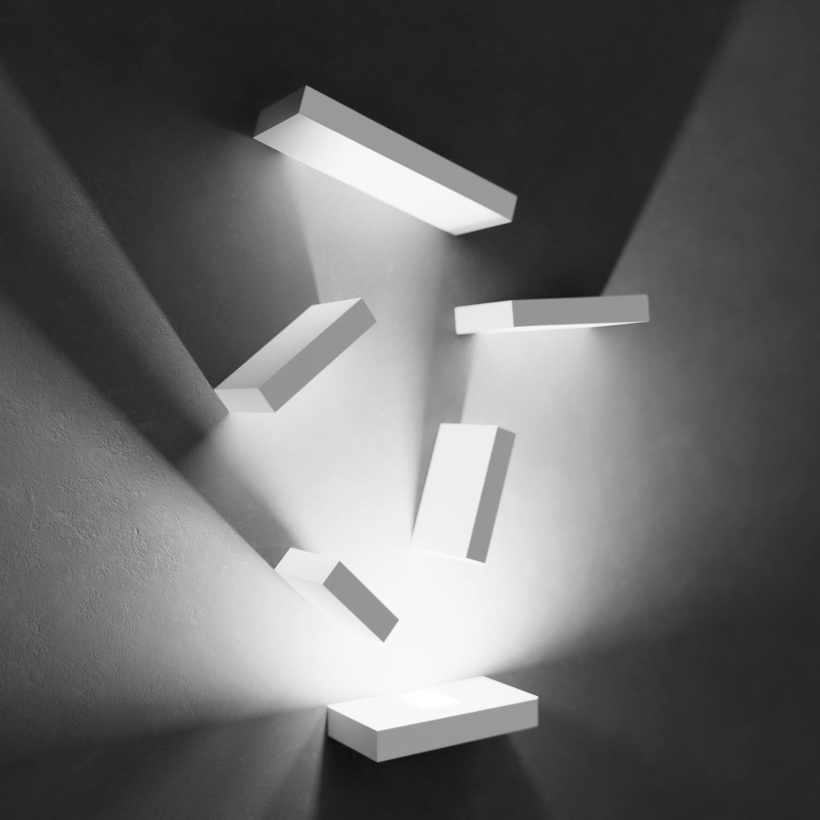 Kiehtova LED-seinävalaisin Set