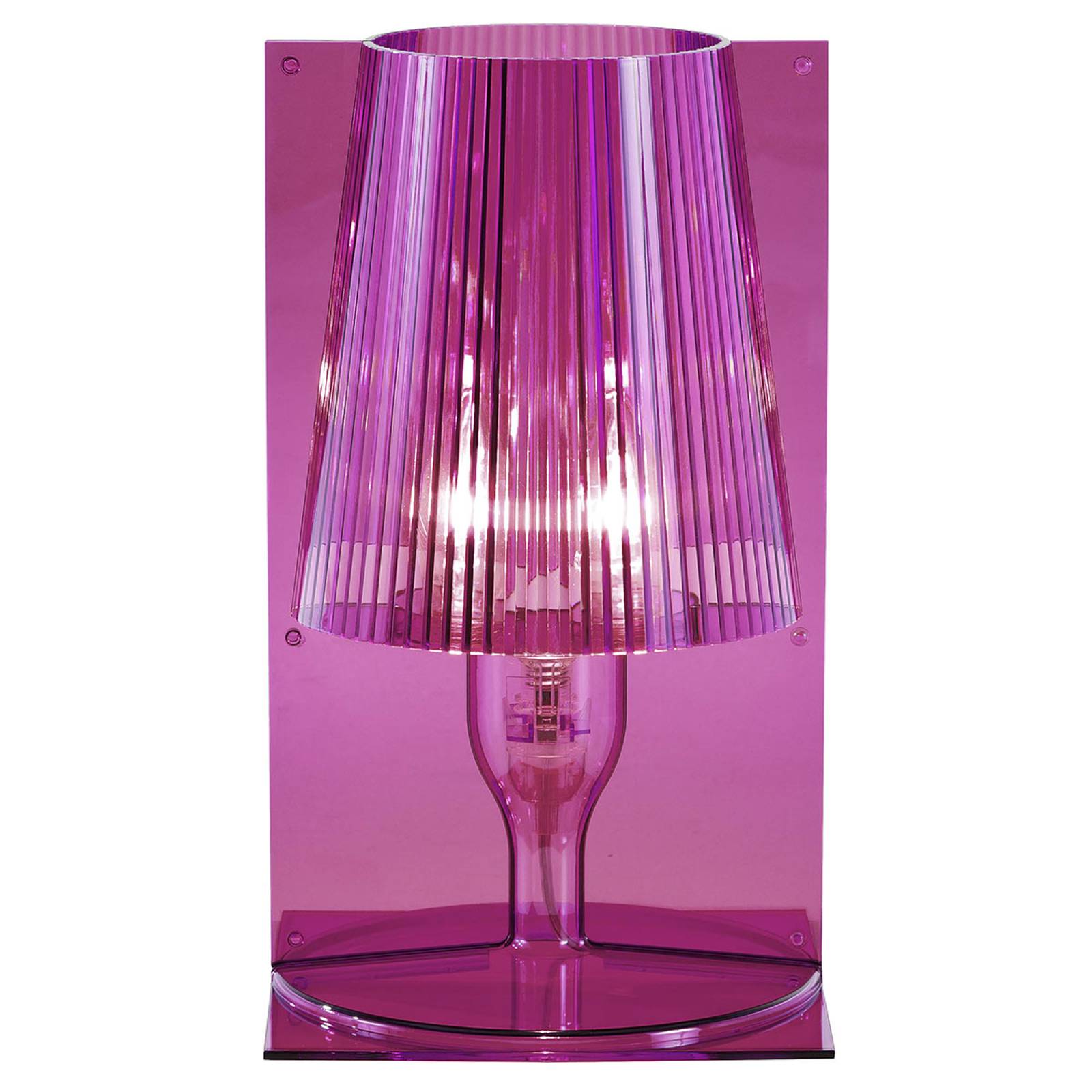 Kartell Take -design-pöytävalaisin vaaleanpunainen