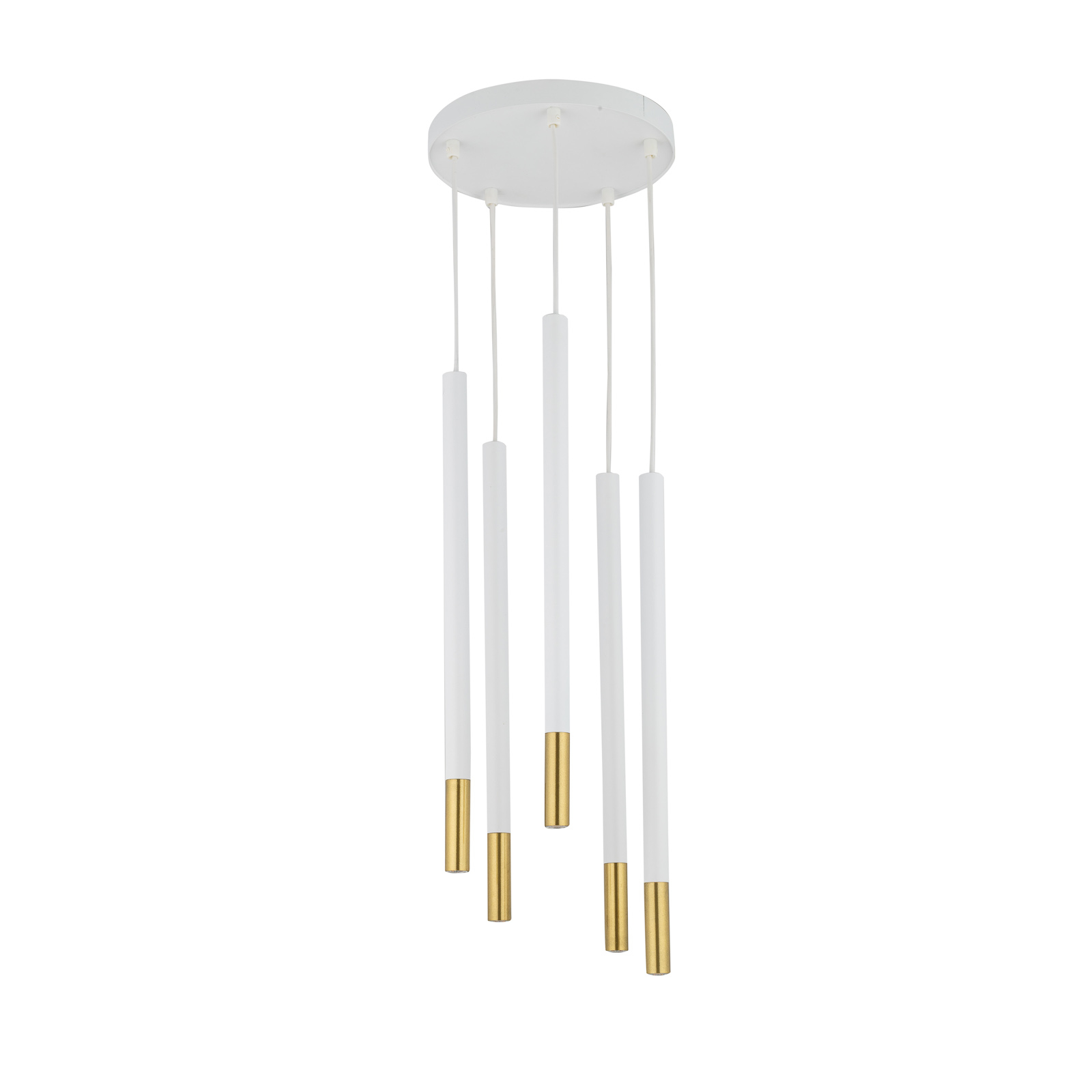 Riippuvalaisin Sopel Due 5 valkoinen/kulta, 5-lamp