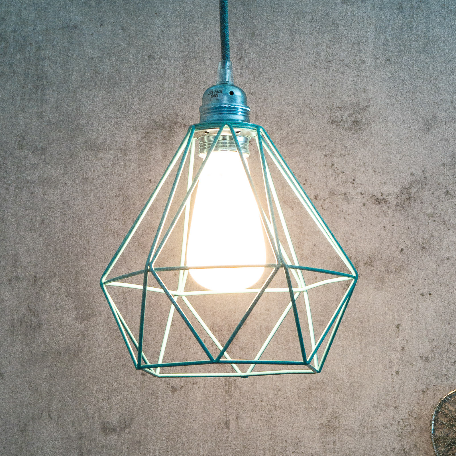 SEGULA Diamant riippuvalo, turkoosi häkkivarjostin