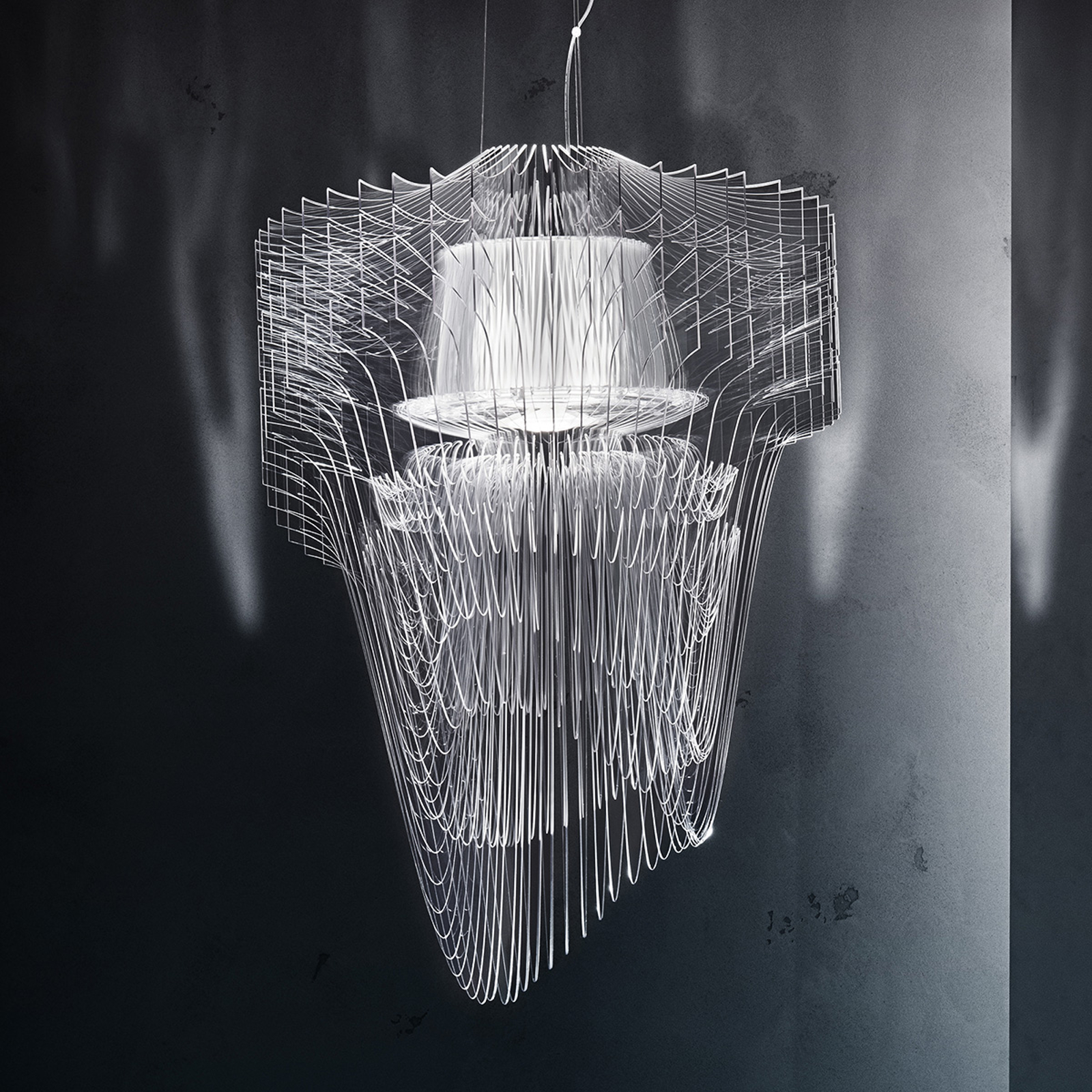 Runsas design-LED-riippuvalaisin Aria, 90 cm