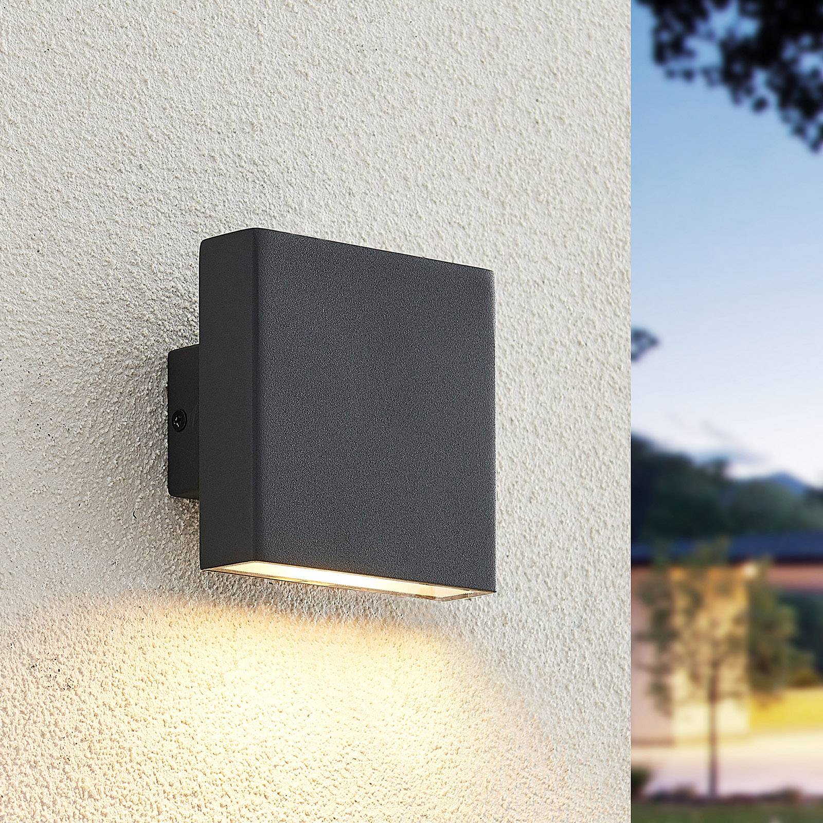 Arcchio Ploski -1-lamppuinen 10 cm antrasiitti