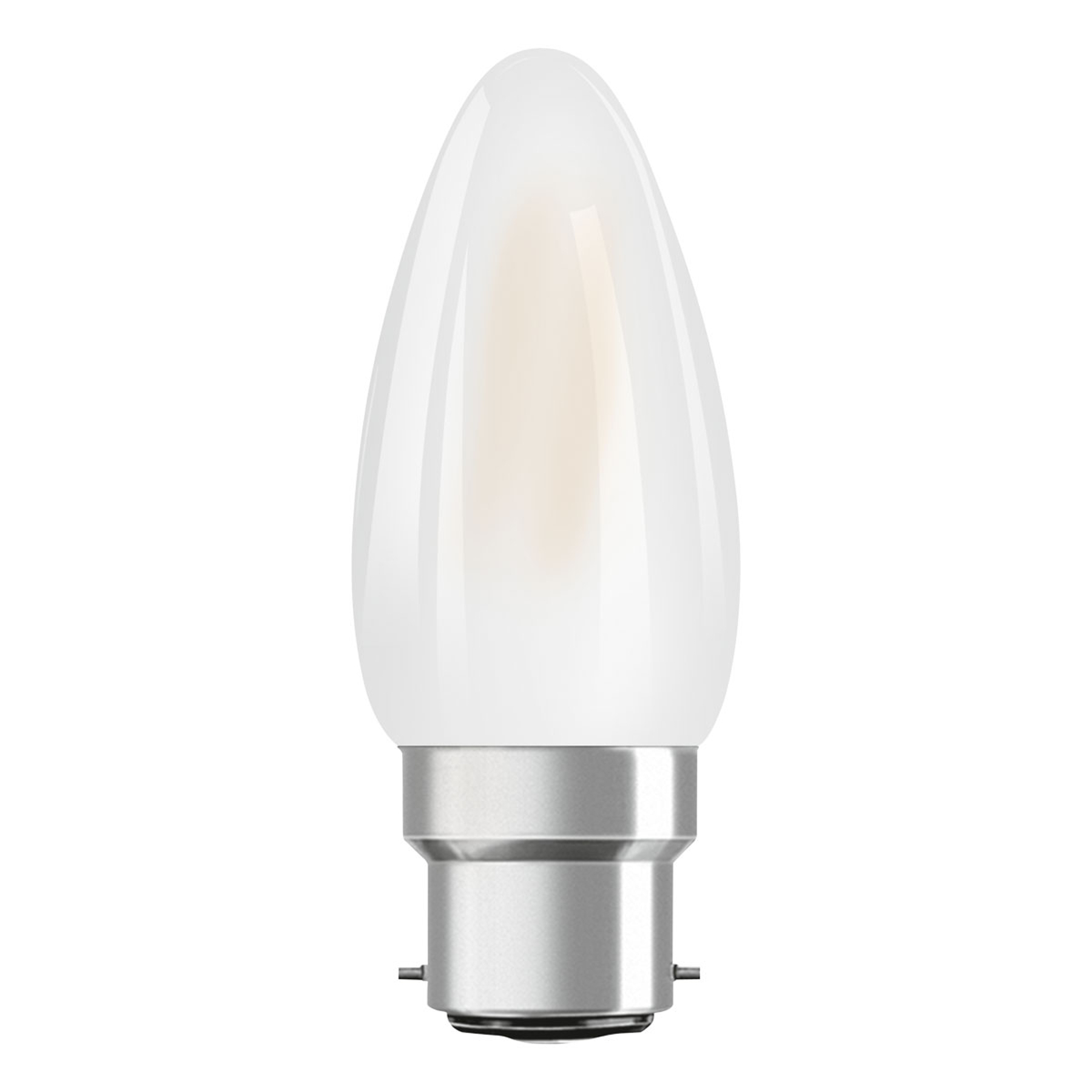 OSRAM-LED-kynttilä B22d Classic 827 4W matta