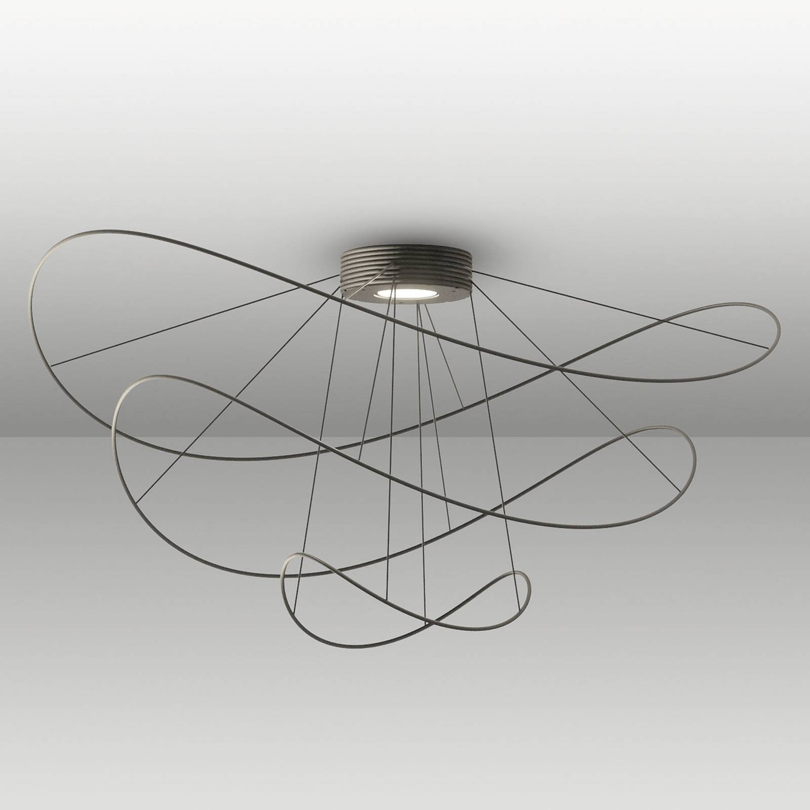 Axolight Hoops 3 LED-kattovalaisin, musta