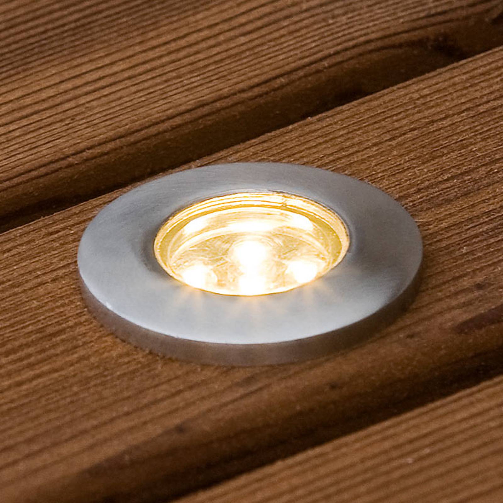 Upotettava mini-LED-maakohdevalaisin 6 kpl litteä