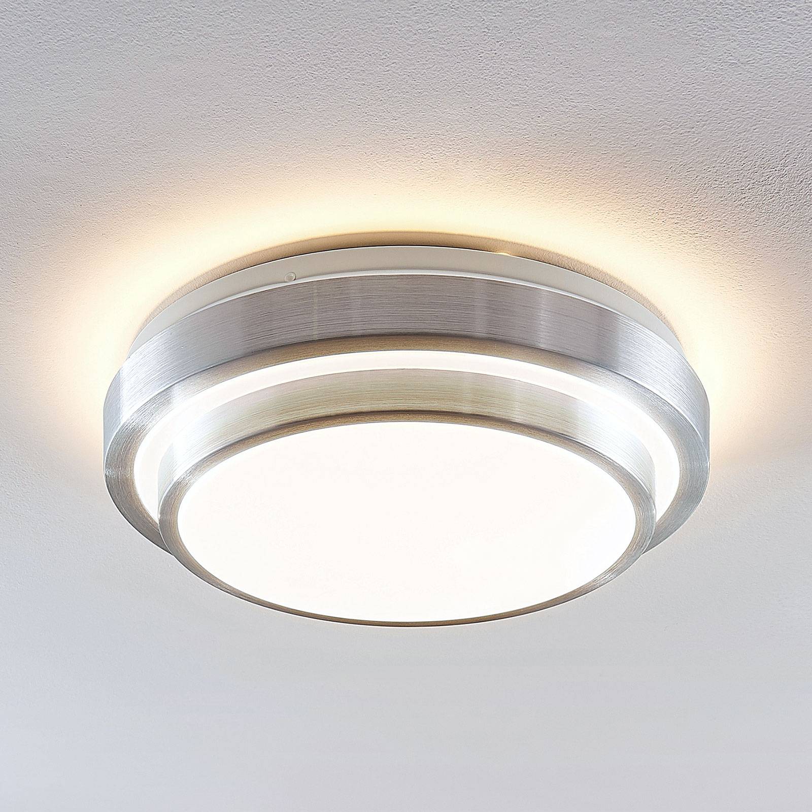 Lindby Naima LED kattovalaisin, pyöreä, 34 cm