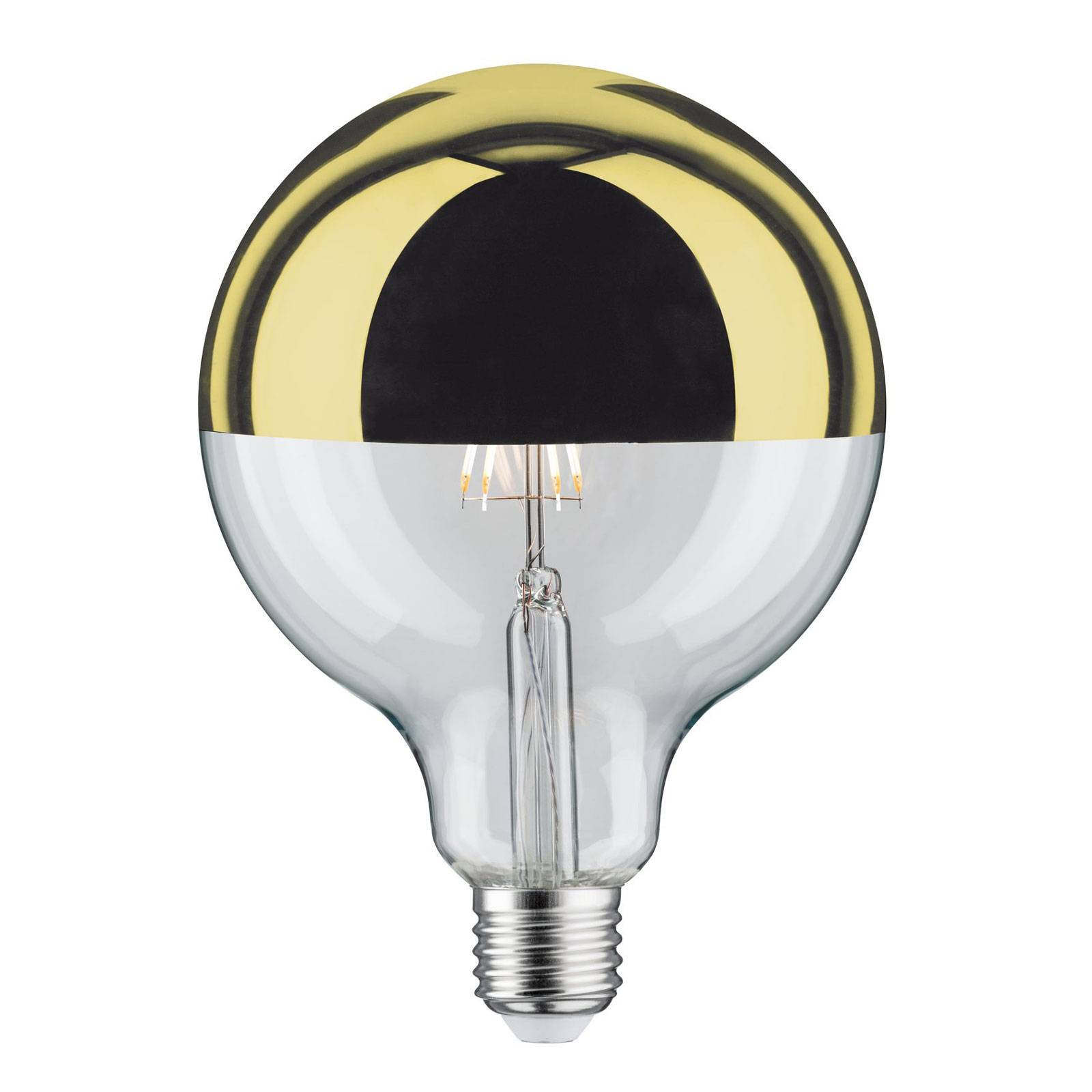 LED-lamppu E27 G125 827 6,5W pääpeili kulta