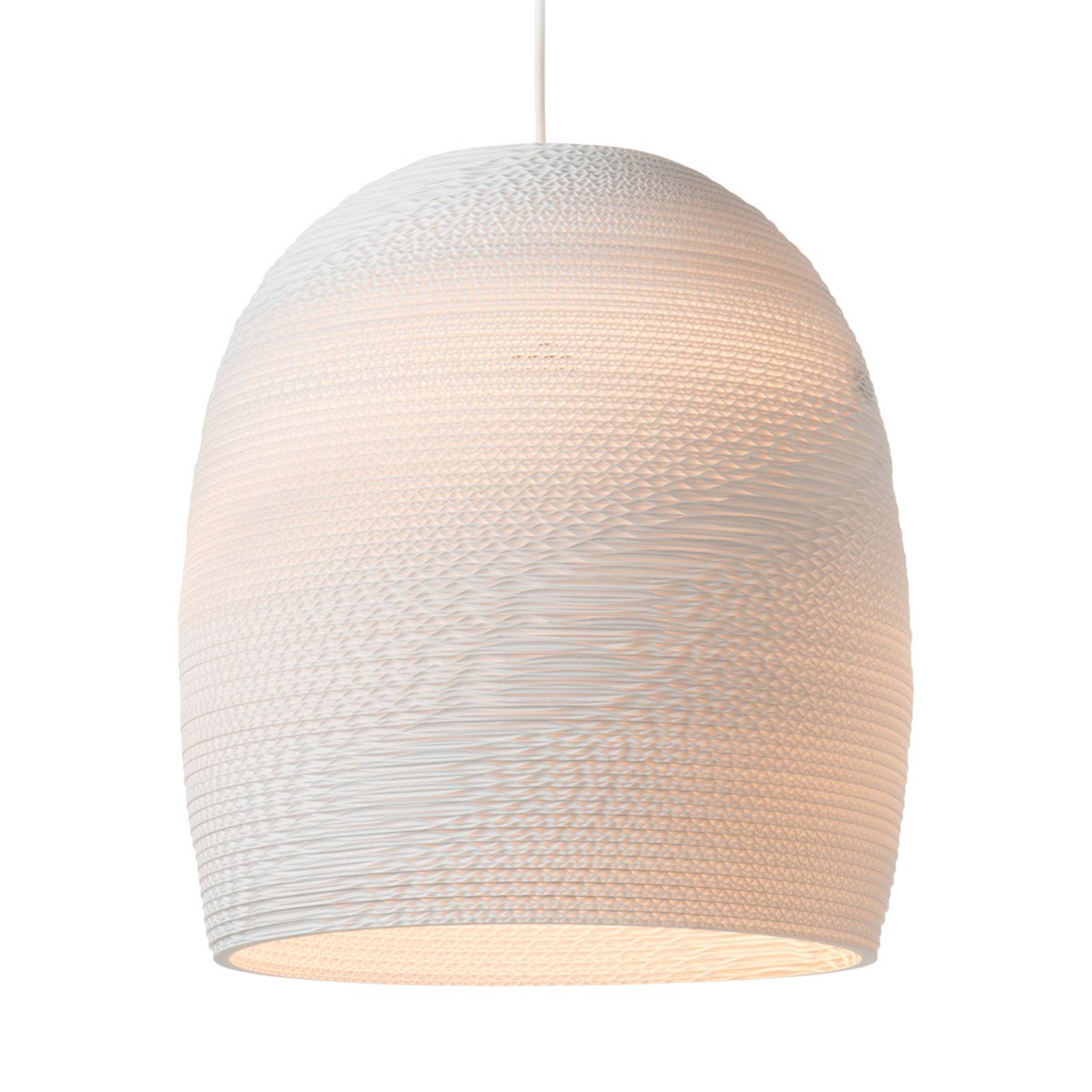 Riippuvalaisin Bell, valkoinen Ø 38 cm