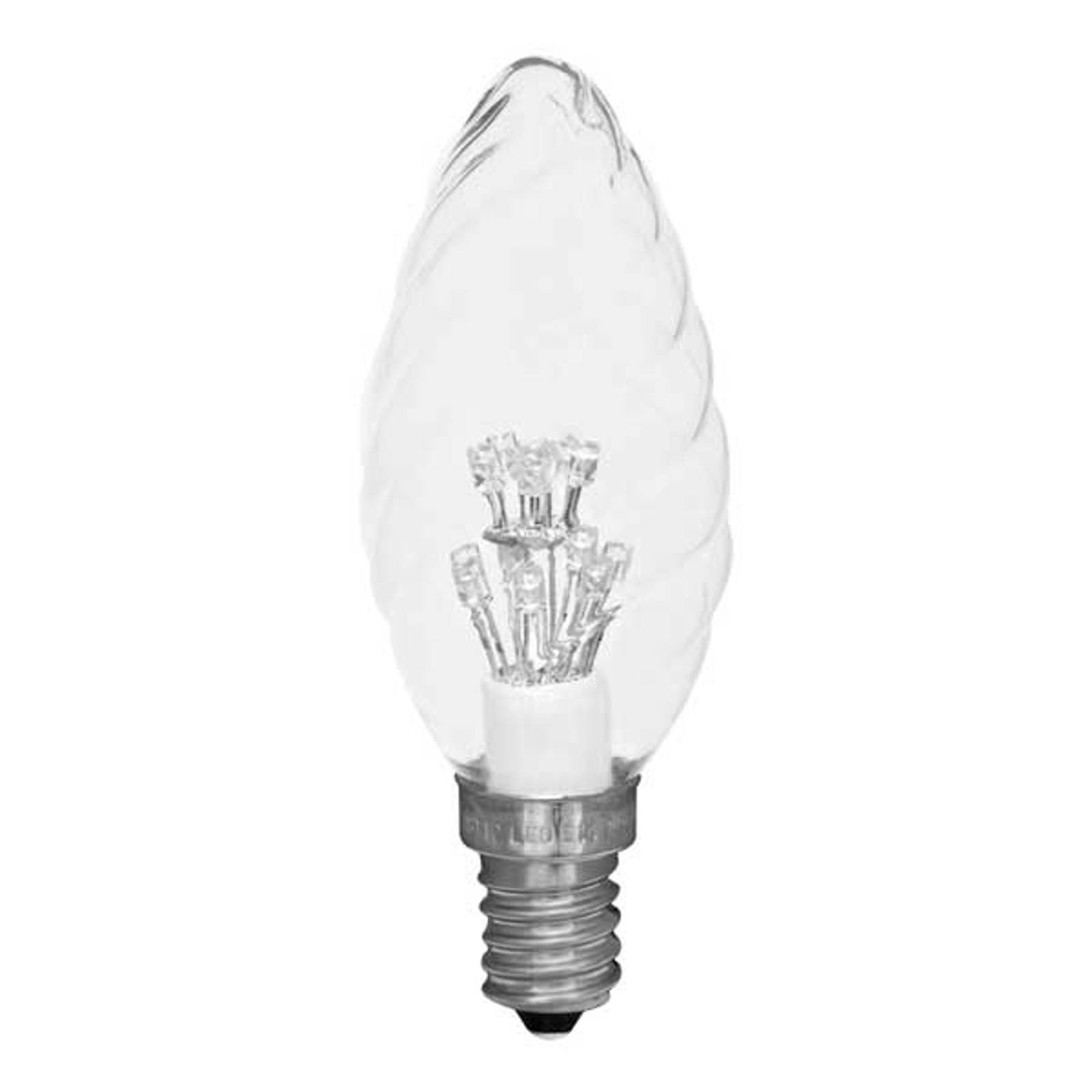 E14 0,9W LED-kynttilälamppu kirkas 2 600K