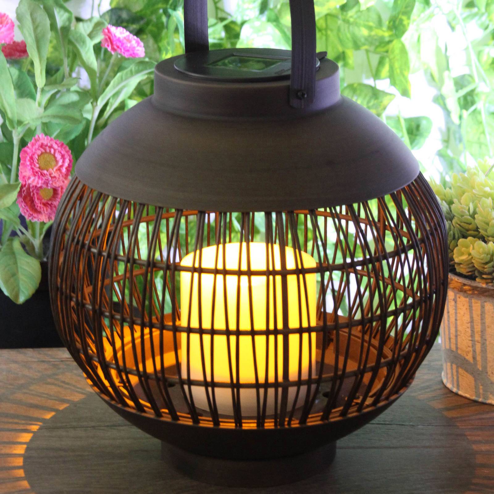 Aurinkokäyttöinen LED-koristevalo lyhty 30,5 cm