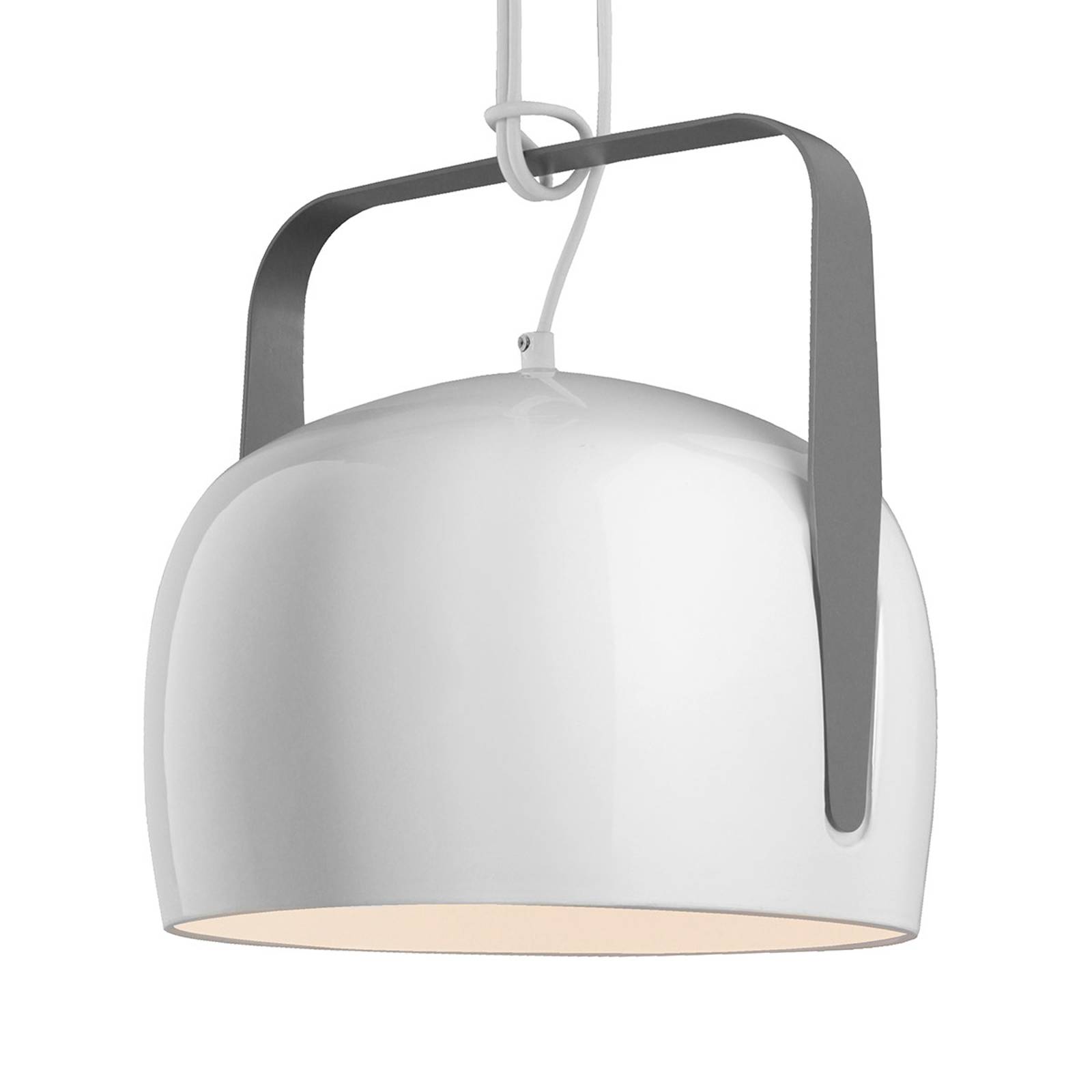 Karman Bag -riippuvalo valkoinen Ø 32 cm kiiltävä