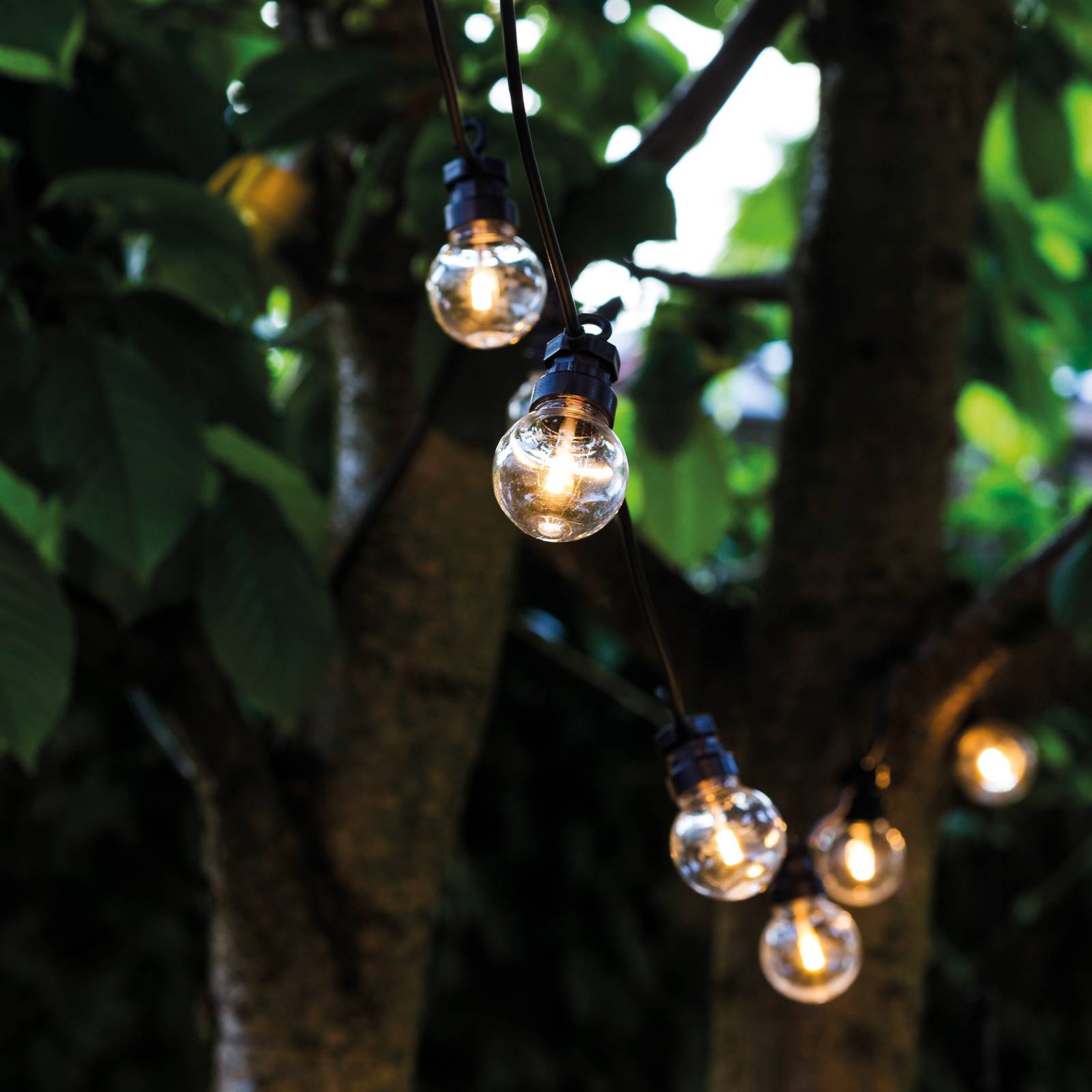 LED-valoketju Lucas aloitussarja 10 lamppua kirkas