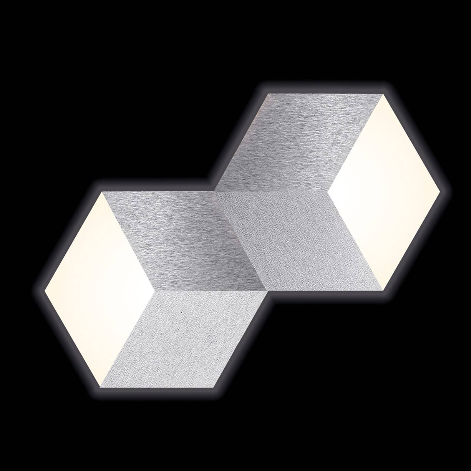 GROSSMANN Geo LED-seinävalaisin 2-lampp.